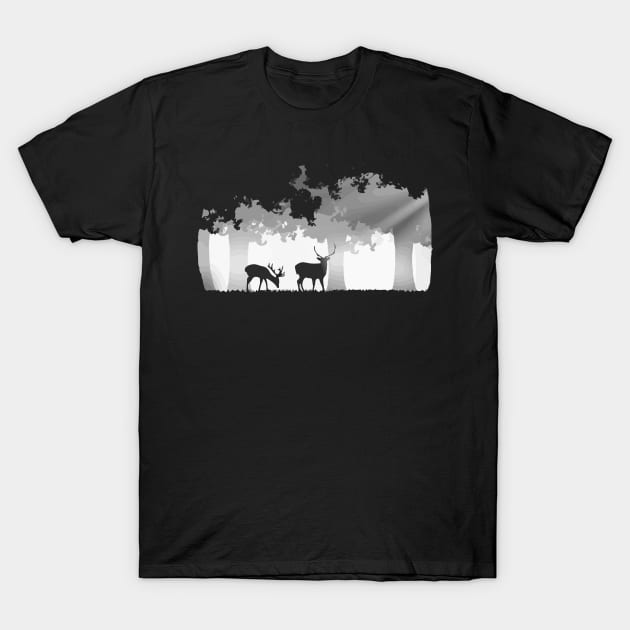 Deer and Forest T-Shirt by mohammadimamhossain